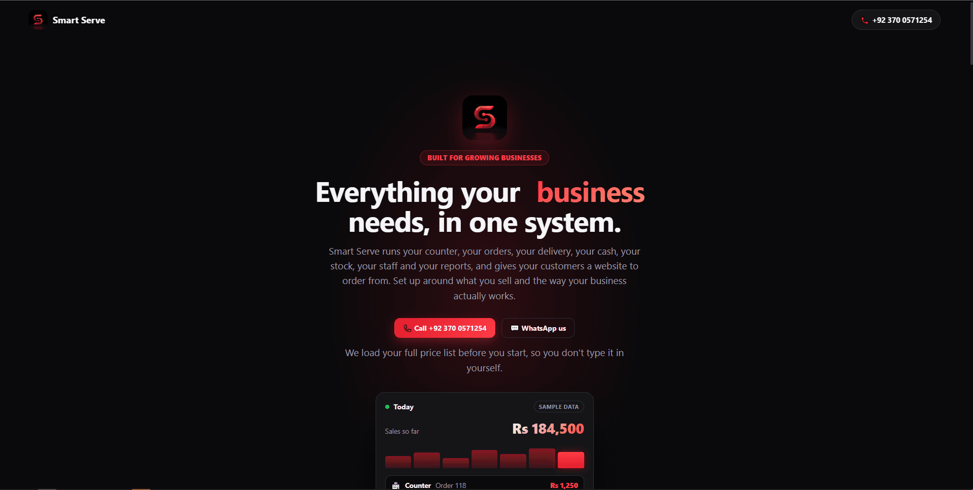 Smart Serve product preview